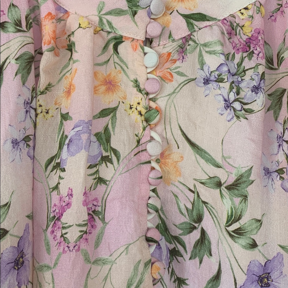 52Seven elegant Floral White and Purple Women's Dress size 20W - Picture 10 of 16